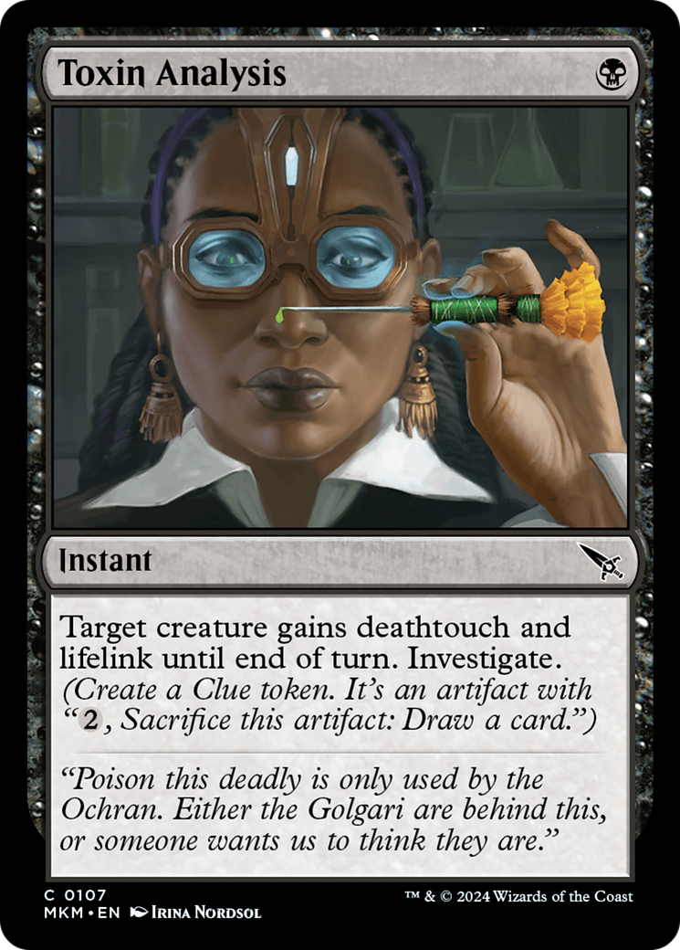Magic: The Gathering - Toxin Analysis Foil - Murders at Karlov Manor
