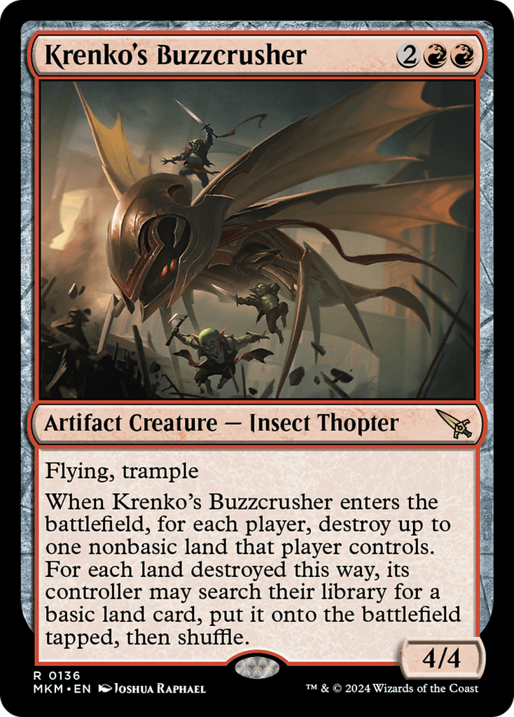 Magic: The Gathering - Krenko's Buzzcrusher Foil - Murders at Karlov Manor