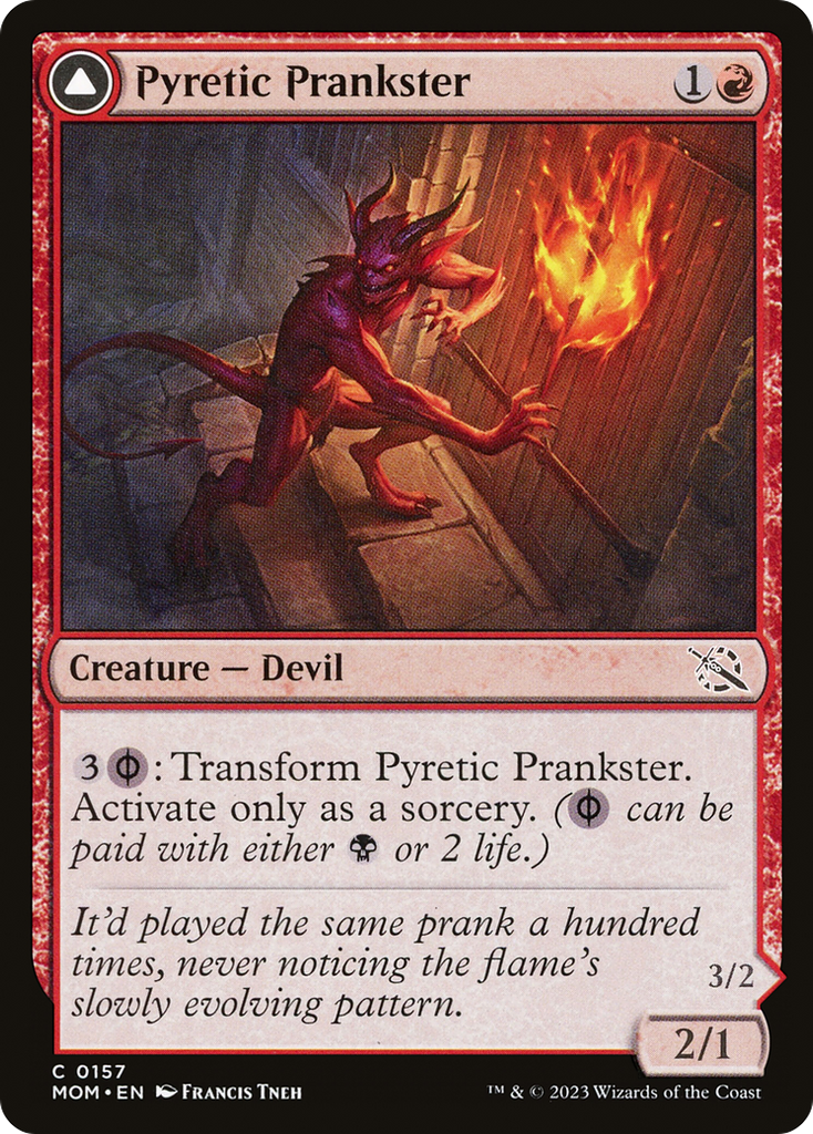 Magic: The Gathering - Pyretic Prankster // Glistening Goremonger - March of the Machine