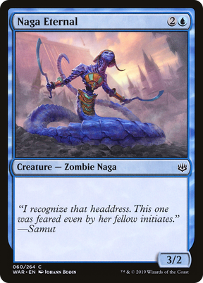Magic: The Gathering - Naga Eternal Foil - War of the Spark