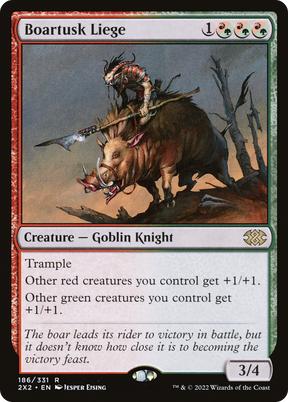 Magic: The Gathering - Boartusk Liege Foil - Double Masters 2022