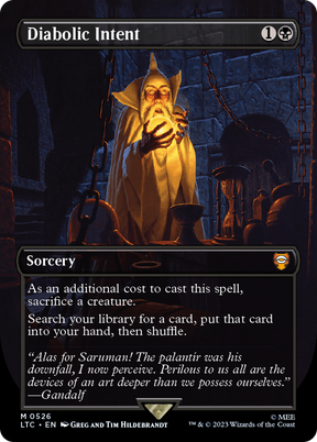 Magic: The Gathering - Diabolic Intent - Tales of Middle-earth Commander