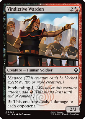 Magic: The Gathering - Vindictive Warden - Avatar: The Last Airbender