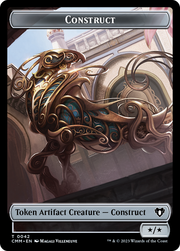 Magic: The Gathering - Construct Token - Commander Masters Tokens