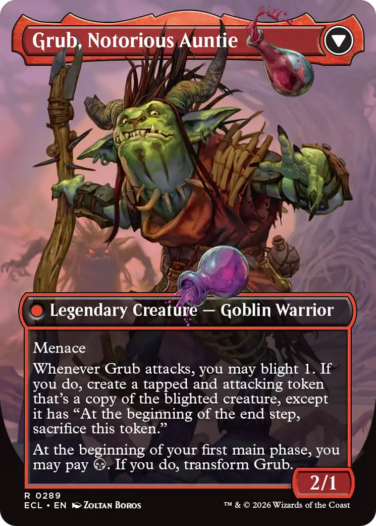 Magic: The Gathering - Grub, Storied Matriarch // Grub, Notorious Auntie Foil - Lorwyn Eclipsed