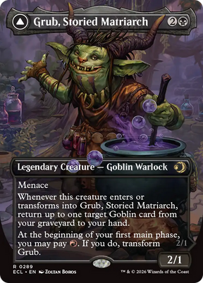 Magic: The Gathering - Grub, Storied Matriarch // Grub, Notorious Auntie Foil - Lorwyn Eclipsed