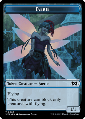Magic: The Gathering - Faerie Token - Wilds of Eldraine Tokens