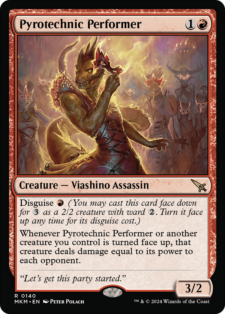 Magic: The Gathering - Pyrotechnic Performer Foil - Murders at Karlov Manor