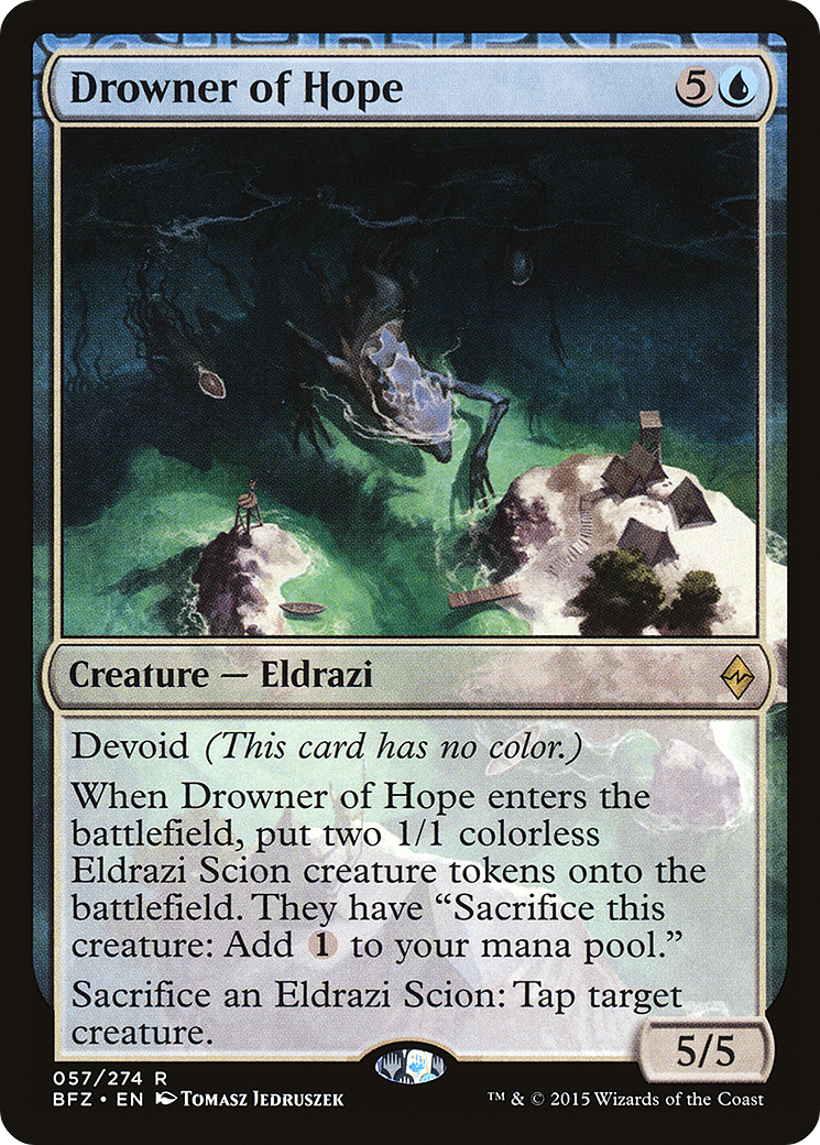 Magic: The Gathering - Drowner of Hope Foil - Battle for Zendikar