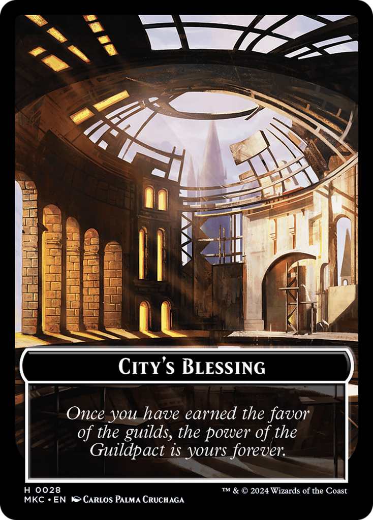 Magic: The Gathering - City's Blessing - Murders at Karlov Manor Commander Tokens