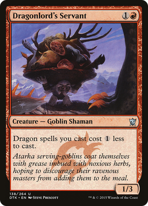 Magic: The Gathering - Dragonlord's Servant Foil - Dragons of Tarkir