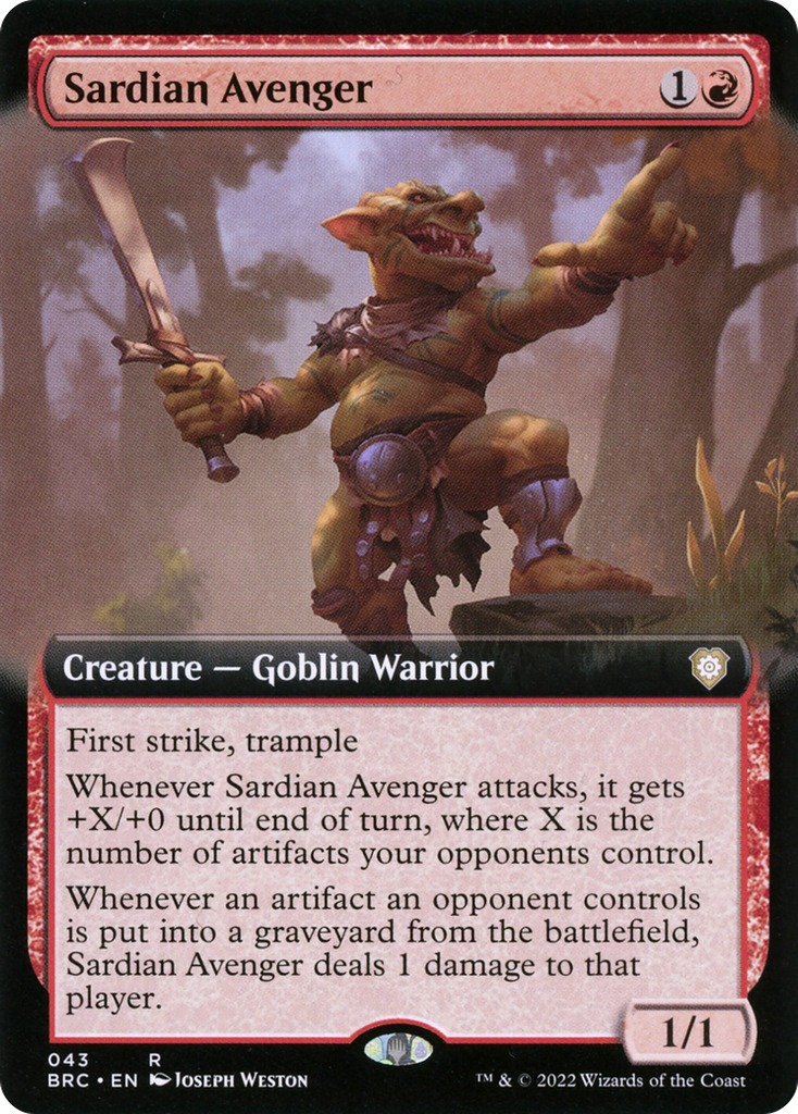 Magic: The Gathering - Sardian Avenger Foil - The Brothers' War Commander