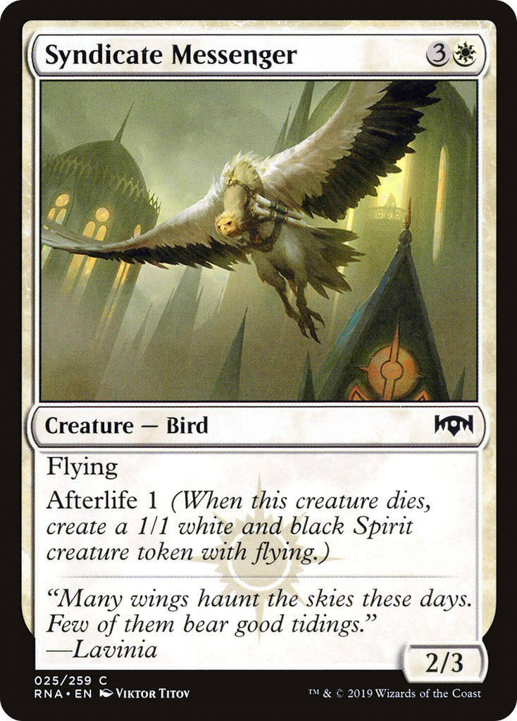 Magic: The Gathering - Syndicate Messenger Foil - Ravnica Allegiance