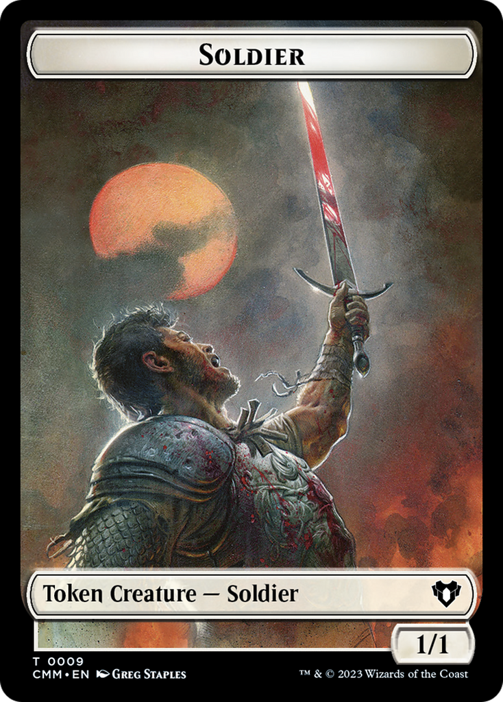 Magic: The Gathering - Soldier Token - Commander Masters Tokens