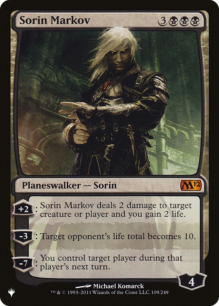 Magic: The Gathering - Sorin Markov - The List