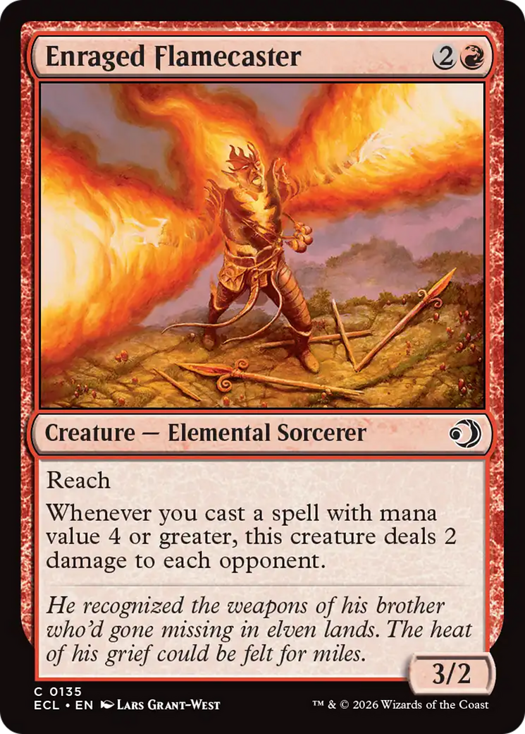 Magic: The Gathering - Enraged Flamecaster Foil - Lorwyn Eclipsed