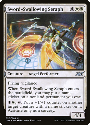 Magic: The Gathering - Sword-Swallowing Seraph - Unfinity
