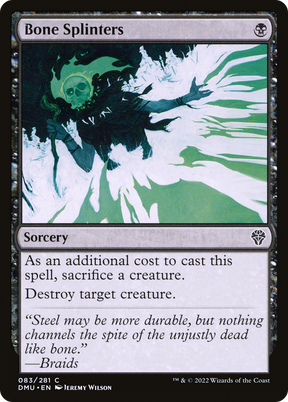 Magic: The Gathering - Bone Splinters Foil - Dominaria United