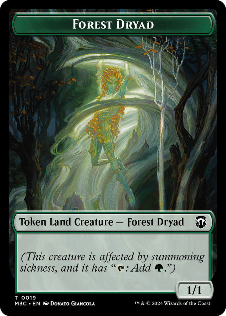 Magic: The Gathering - Forest Dryad Token - Modern Horizons 3 Commander Tokens