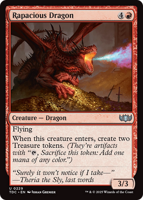 Magic: The Gathering - Rapacious Dragon - Tarkir: Dragonstorm Commander