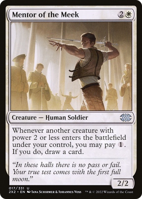 Magic: The Gathering - Mentor of the Meek Foil - Double Masters 2022