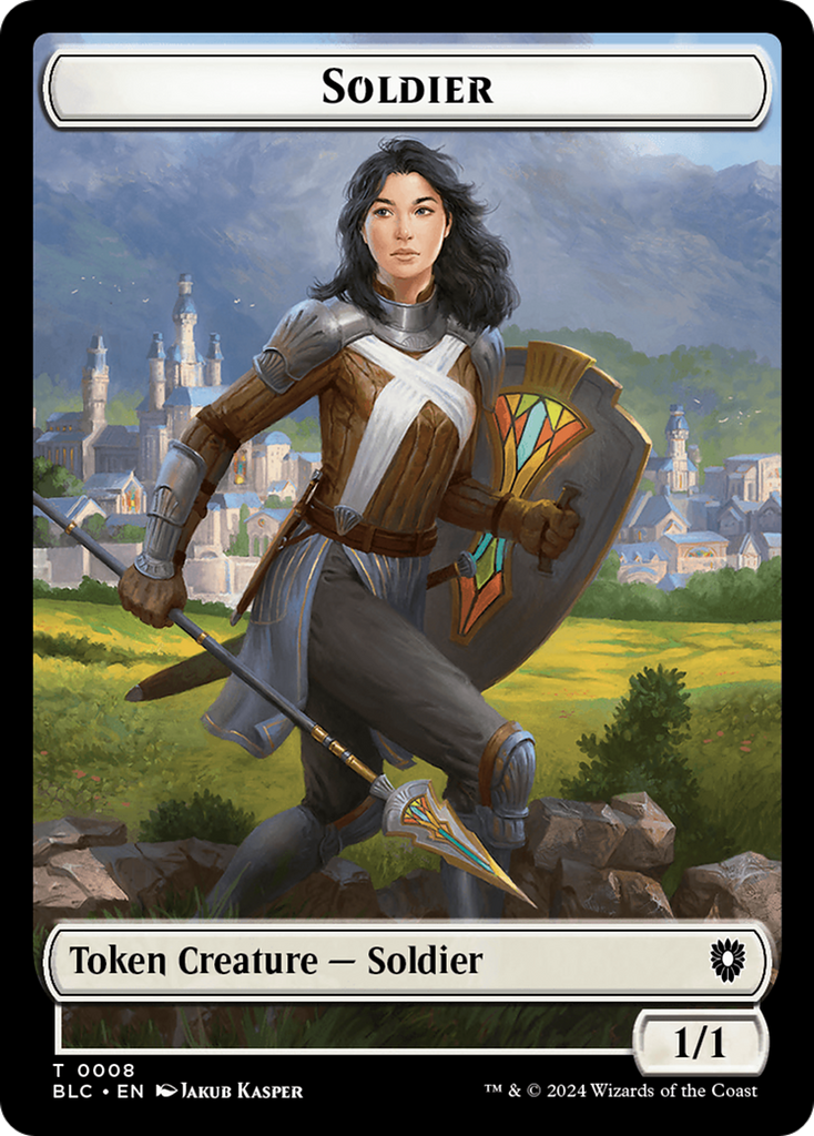 Magic: The Gathering - Soldier Token - Bloomburrow Commander Tokens