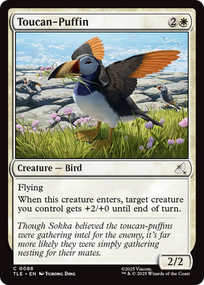 Magic: The Gathering - Toucan-Puffin Foil - Avatar: The Last Airbender Eternal