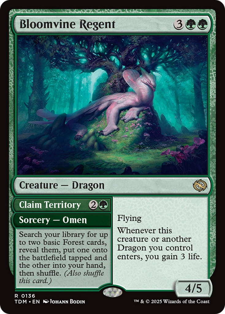 Magic: The Gathering - Bloomvine Regent // Claim Territory Foil - Tarkir: Dragonstorm
