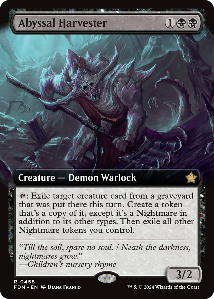 Magic: The Gathering - Abyssal Harvester Foil - Foundations