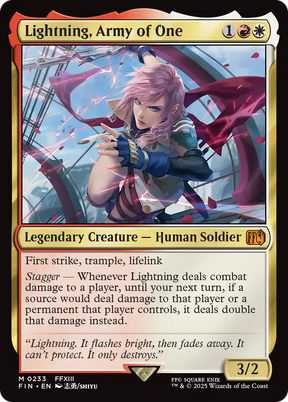 Magic: The Gathering - Lightning, Army of One Foil - Final Fantasy
