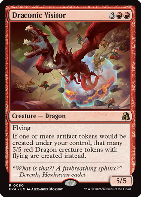 Magic: The Gathering - Draconic Visitor - Reality Fracture