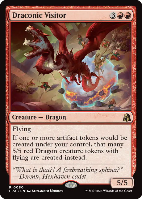 Magic: The Gathering - Draconic Visitor - Reality Fracture