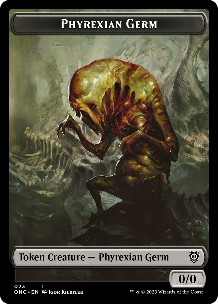 Magic: The Gathering - Phyrexian Germ Token - Phyrexia: All Will Be One Commander Tokens