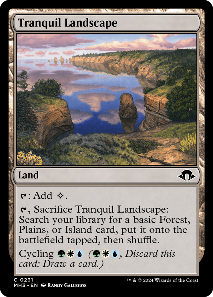 Magic: The Gathering - Tranquil Landscape Foil - Modern Horizons 3