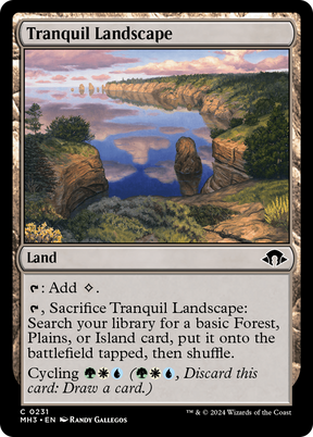 Magic: The Gathering - Tranquil Landscape Foil - Modern Horizons 3