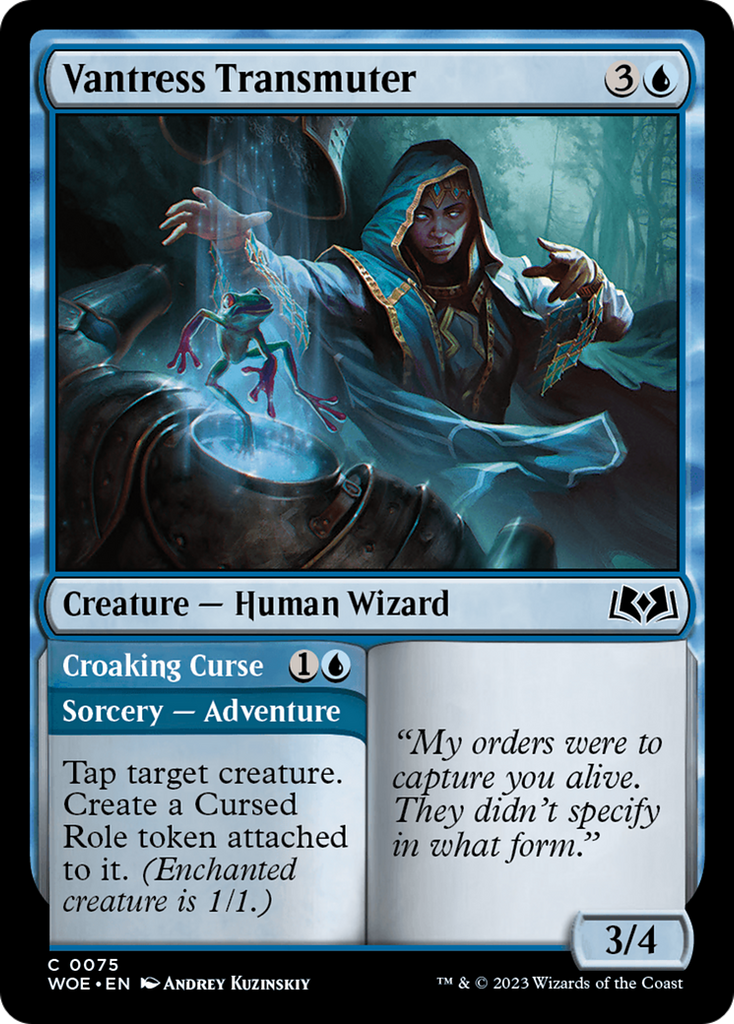 Magic: The Gathering - Vantress Transmuter // Croaking Curse - Wilds of Eldraine