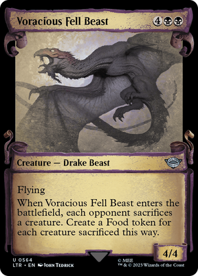 Magic: The Gathering - Voracious Fell Beast - The Lord of the Rings: Tales of Middle-earth