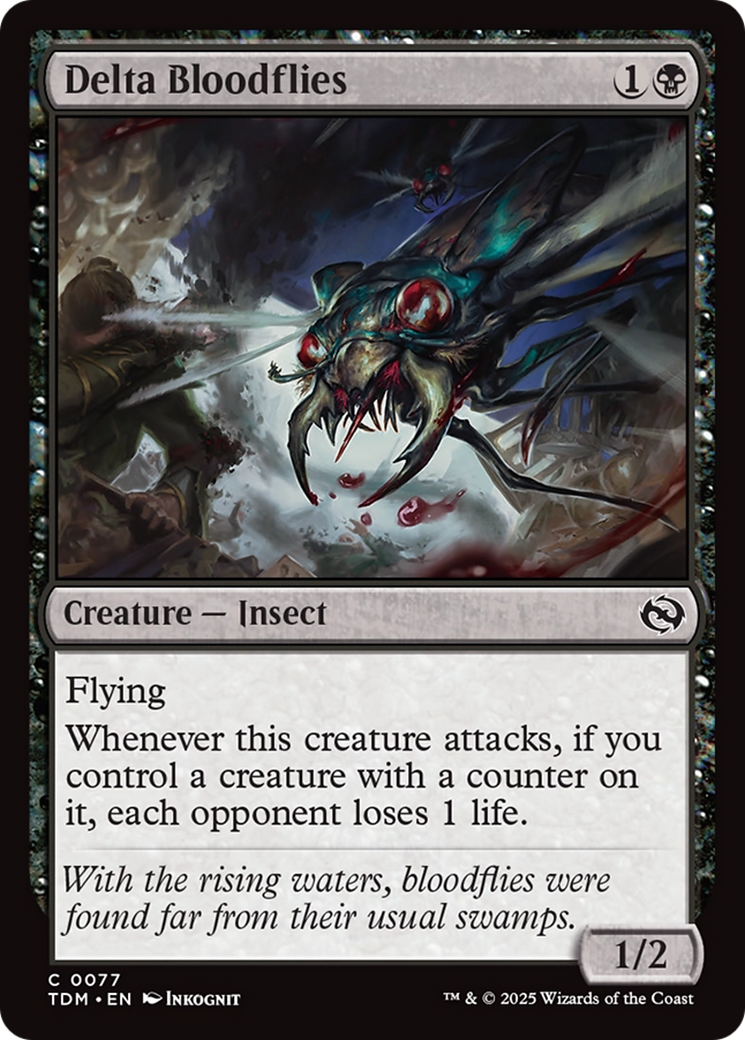 Magic: The Gathering - Delta Bloodflies Foil - Tarkir: Dragonstorm