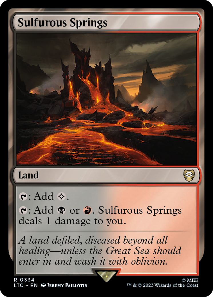 Magic: The Gathering - Sulfurous Springs - Tales of Middle-earth Commander