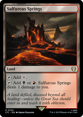 Magic: The Gathering - Sulfurous Springs - Tales of Middle-earth Commander