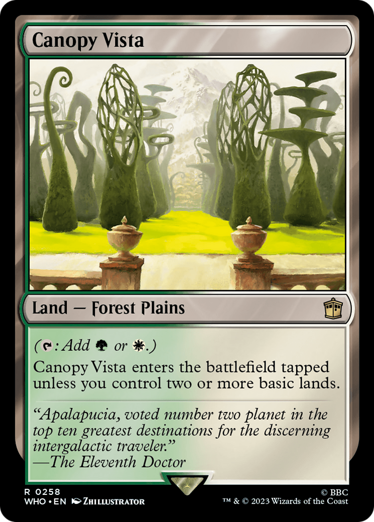 Magic: The Gathering - Canopy Vista Foil - Doctor Who