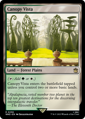 Magic: The Gathering - Canopy Vista Foil - Doctor Who