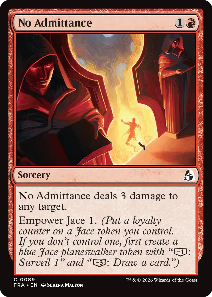 Magic: The Gathering - No Admittance Foil - Reality Fracture