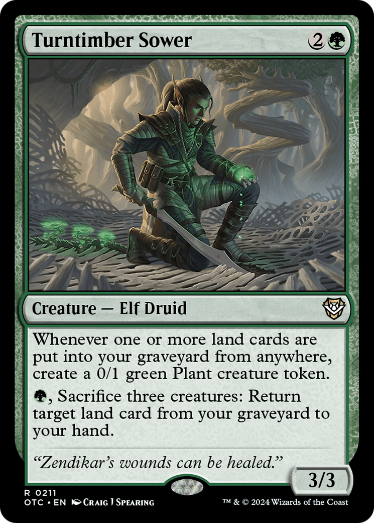 Magic: The Gathering - Turntimber Sower - Outlaws of Thunder Junction Commander