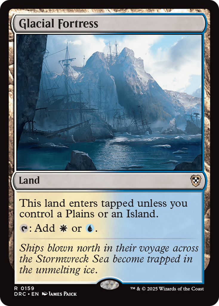 Magic: The Gathering - Glacial Fortress - Aetherdrift Commander