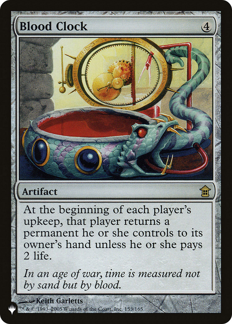 Magic: The Gathering - Blood Clock - The List