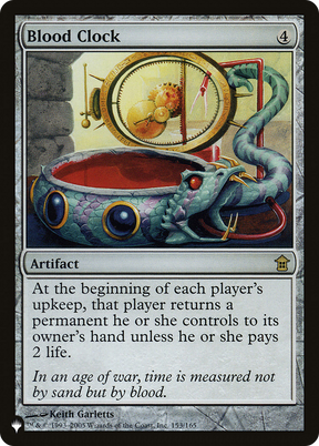 Magic: The Gathering - Blood Clock - The List