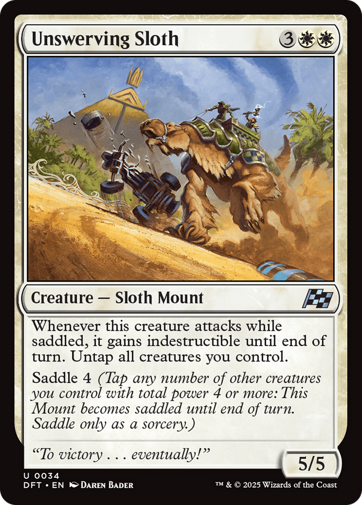 Magic: The Gathering - Unswerving Sloth Foil - Aetherdrift