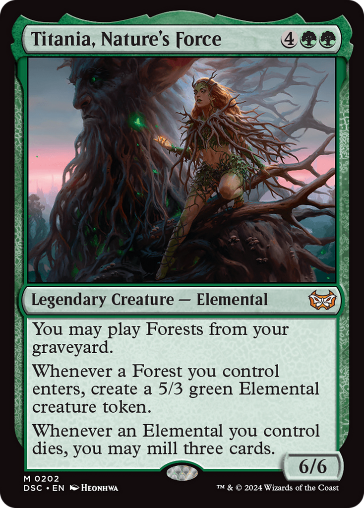 Magic: The Gathering - Titania, Nature's Force - Duskmourn: House of Horror Commander