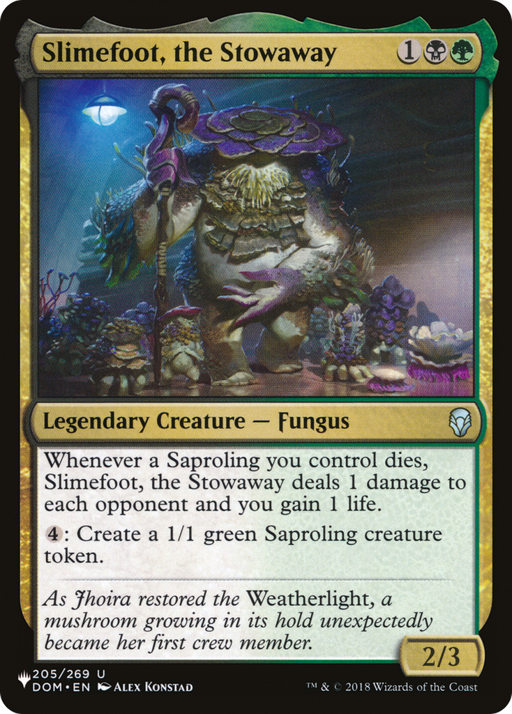 Magic: The Gathering - Slimefoot, the Stowaway - The List